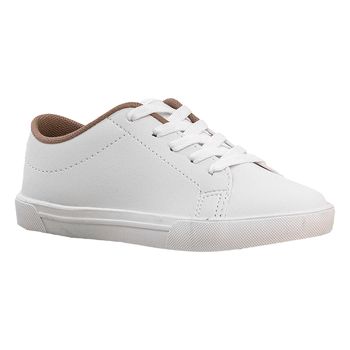 Tenis-Casual-Branco-Kids-Costura-Aparente-|-Molekinho-Tamanho--33---Cor--BRANCO-0